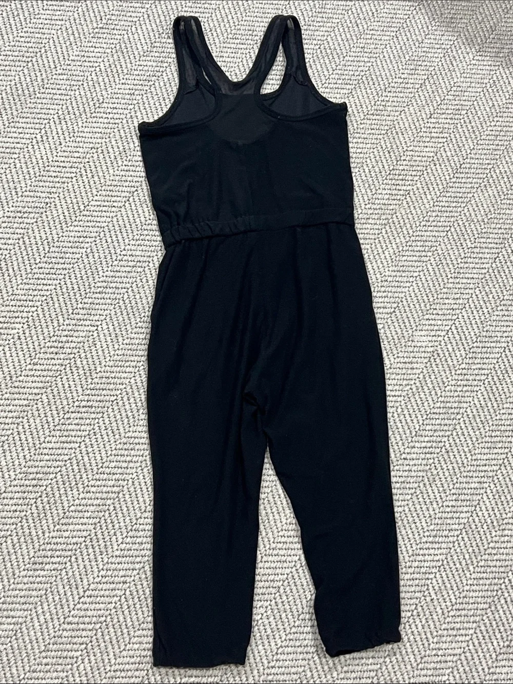 Old Navy Black Sleeveless Kids Romper with elastic waist
